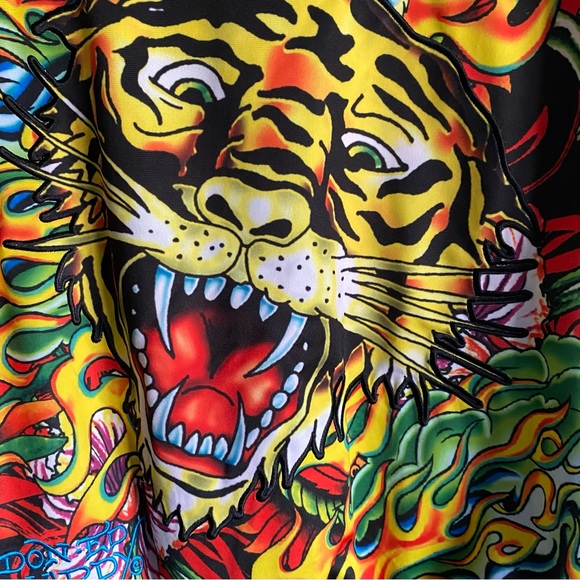 Ed Hardy Christian Audigier Tiger Lightweight Track Jacket Size S (Female) - Picture 4 of 12